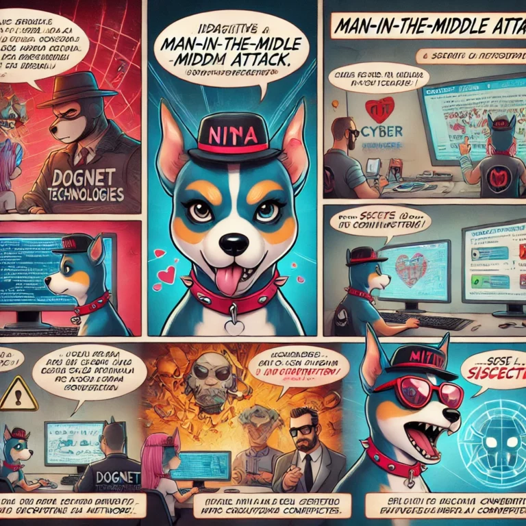 Gli attacchi Man-in-the-Middle (MITM): una grave minaccia per la sicurezza delle comunicazioni online 3 Fumetto